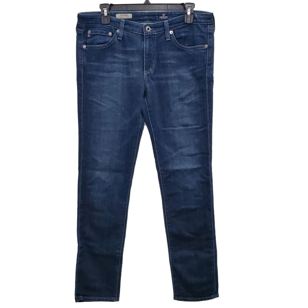 AG Adriano Goldschmied Women’s Skinny Jeans in Dark Blue Wash
